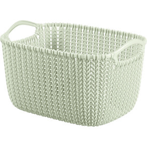CURVER - Kôš na čisté prádlo biely 8L hranatý, umelá hmota, Knit vyobraziť