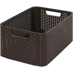 CURVER - Úložný box imitácia ratanu Style 2 M, hnedý vyobraziť