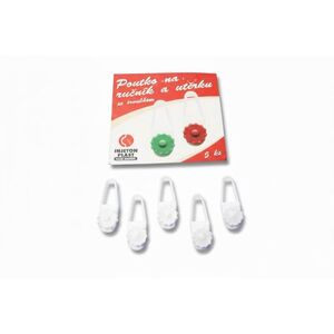 INJETON PLAST - Úchytka na uterák, utierku 5ks vyobraziť