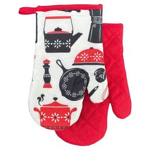 MAKRO - Chňapka s magnetom Kitchen II .2ks, červená hrnce vyobraziť