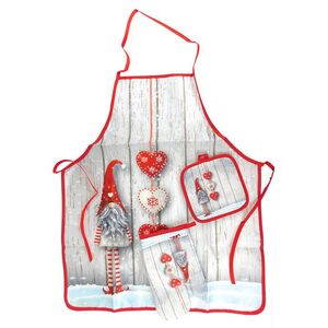 MAKRO - Chňapka sada 3ks, rukavica, podložka a zástera, vianočná vyobraziť