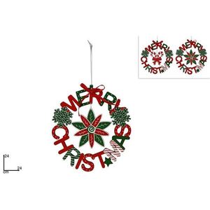 MAKRO - Dekorácia Merry Christmas 24cm různé druhy vyobraziť