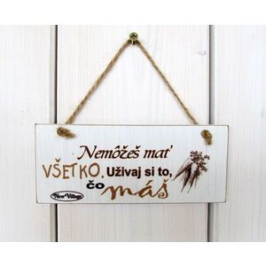 MAKRO - Dekorácia závesná drevo vyobraziť