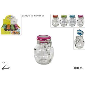 MAKRO - Dóza sklo 100ml klip, rôzne farby vyobraziť