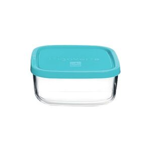 MAKRO - Dóza štvorcová 1L s poklopom 15x15cm, sklo / umelá hmota vyobraziť
