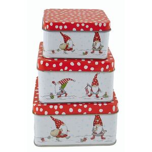 MAKRO - Dóza vianočná stvorcova 3ks, 12x7cm, 11x6, 5cm, 9, 5x5cm vyobraziť