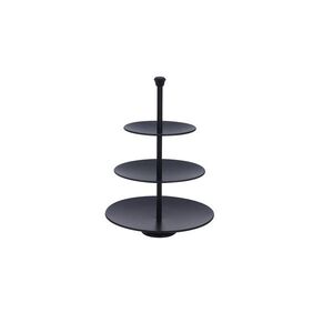 MAKRO - Etažérka 3 poschodová Black, oceľ vyobraziť