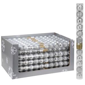 MAKRO - Gule 5cm sada 12ks strieborné vyobraziť