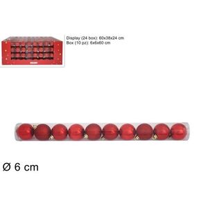 MAKRO - Gule vianočné červené 6cm, balenie 10ks vyobraziť
