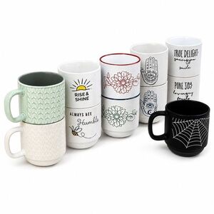 MAKRO - Hrnček Coffe 410ml 9x10, 2cm stohovateľný rôzne motívy a farby vyobraziť