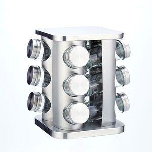 MAKRO - Koreničky 12ks so stojanom, nerez, sklo 16 x 22 x 16cm vyobraziť