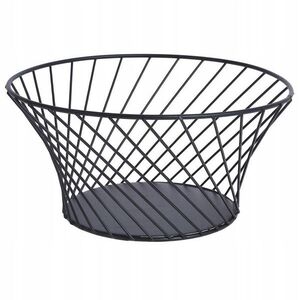 MAKRO - Košík na ovocie 25cm Black, kovový vyobraziť