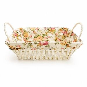 MAKRO - Košík pletený hranatý s látkou, 20x8x26, 5cm vyobraziť