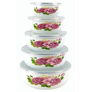 MAKRO - Miska s poklopom 5ks vyobraziť