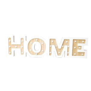 MAKRO - Nápis HOME s LED svetlom vyobraziť