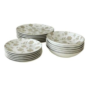 MAKRO - Obedová súprava kvety 18-dielna, porcelán vyobraziť