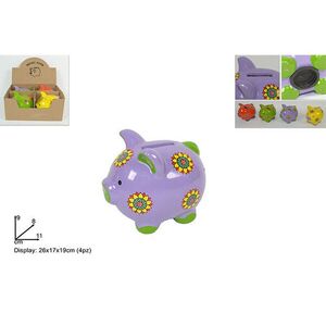 MAKRO - Pokladnička prasiatko 11cm rôzne farby vyobraziť