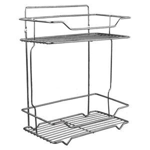 MAKRO - Polička 2 poschodová pochrómovaná, 15, 5x36x28, 50cm vyobraziť