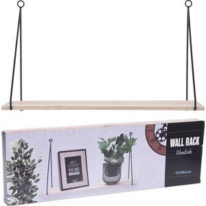 MAKRO - Polička kov / drevo, 15 x 50cm vyobraziť