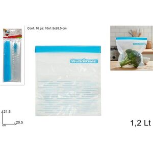 MAKRO - Sáčik uzatvárateľný 10ks 20, 5x21, 5cm vyobraziť
