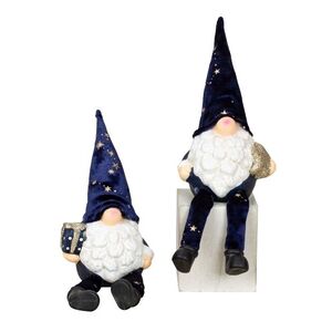 MAKRO - Santa škriatok modrý 25cm, rôzne druhy vyobraziť