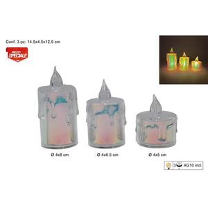 MAKRO - Sviečka LED 3ks vyobraziť
