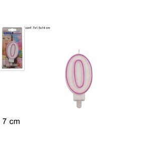 MAKRO - Sviečka tortová 0 ružová vyobraziť