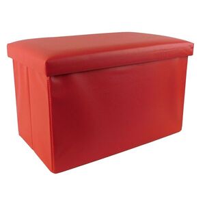 MAKRO - Taburetka s úložným priestorom 30x49x31cm, koženka vyobraziť