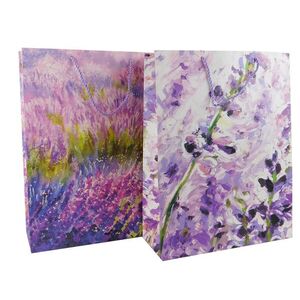 MAKRO - Taška darčeková 31x40x12cm rôzne dekory maľby levandule vyobraziť