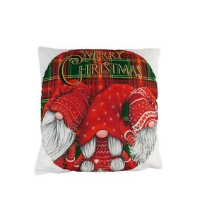 MAKRO - Vankúš vianočný škriatok 43x43cm, červené káro vyobraziť