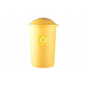 PLAFOR - Kôš odpadkový 50 l na recykláciu s výklopným vekom žltý vyobraziť