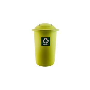 PLAFOR - Kôš odpadkový 50 l na recykláciu s výklopným vekom, zelený vyobraziť