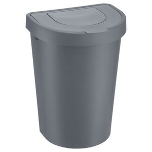 PLAST TEAM - Kôš odpadkový 25 l s výklopným vekom Seatle šedý vyobraziť