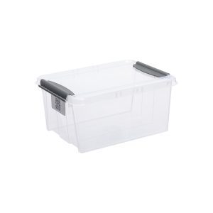 PLAST TEAM - Stohovateľný priehľadný PRO BOX 14L, umelá hmota vyobraziť