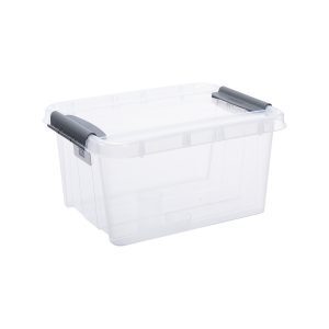 PLAST TEAM - Stohovateľný priehľadný PRO BOX 32L, umelá hmota vyobraziť