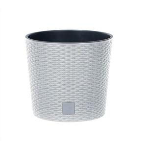 PROSPERPLAST - Kvetináč Rato Round 30cm biely vyobraziť
