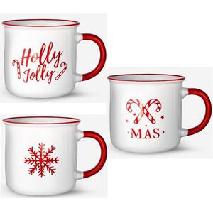 VERONI - Hrnček vianočný 400ml Holly Jolly rôzne motívy vyobraziť