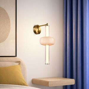 PURAS lampa kinkiet mosiężny 12W LED 3000K klosz bezbarwny+biały vyobraziť