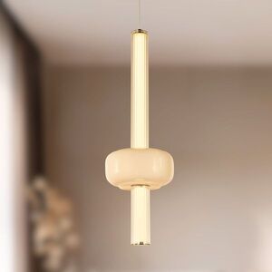 PURAS D lampa wisząca 15W LED 3000K klosz bezbarwny+biały vyobraziť