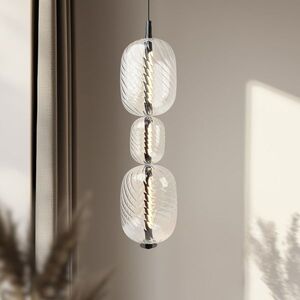 PLAYA lampa wisząca czarny 12W LED 3000K klosz bezbarwny vyobraziť