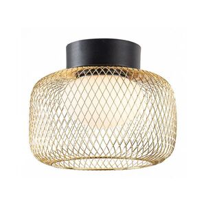 Lampa sufitowa Sopra 25 czarno złota klosz druciany do salonu GX53 vyobraziť