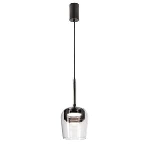 Lampa wisząca Glaxi szklana szara transparentna do salonu GX53 vyobraziť