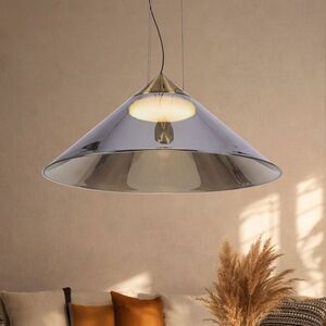 Lampa wisząca Presto 50 szklana z dymionym kloszem nad stół do salonu GX53 vyobraziť