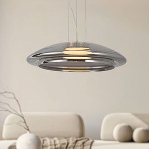 Lampa wisząca Ombre 42 szklana nad stół dymiony klosz GX53 vyobraziť