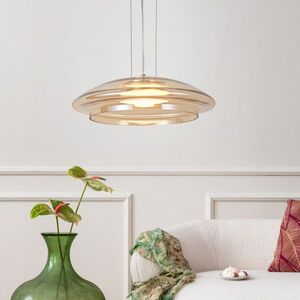 Lampa wisząca Ombre 34 szklana klosz bursztynowy biały pojedyncza GX53 vyobraziť