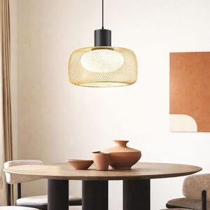 Lampa wisząca Sopra 40 czarno złota metalowa nad stół do salonu vyobraziť
