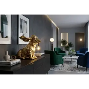 Stolová lampa GOLDEN DACHSHUND Dekorhome vyobraziť