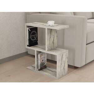 Príručný stolík / Odkladací stolík Zet - Freesia Marble vyobraziť