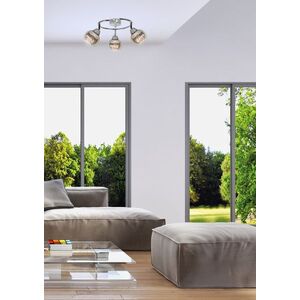 Špirálová stropná lampa 3X10W E14 LED chróm FORT vyobraziť