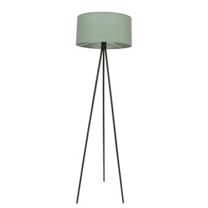 Stojaca lampa SHANTI čierna 1x40W E27 mätové tienidlo vyobraziť